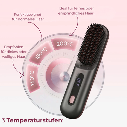 Tragbare Glättungsbürste